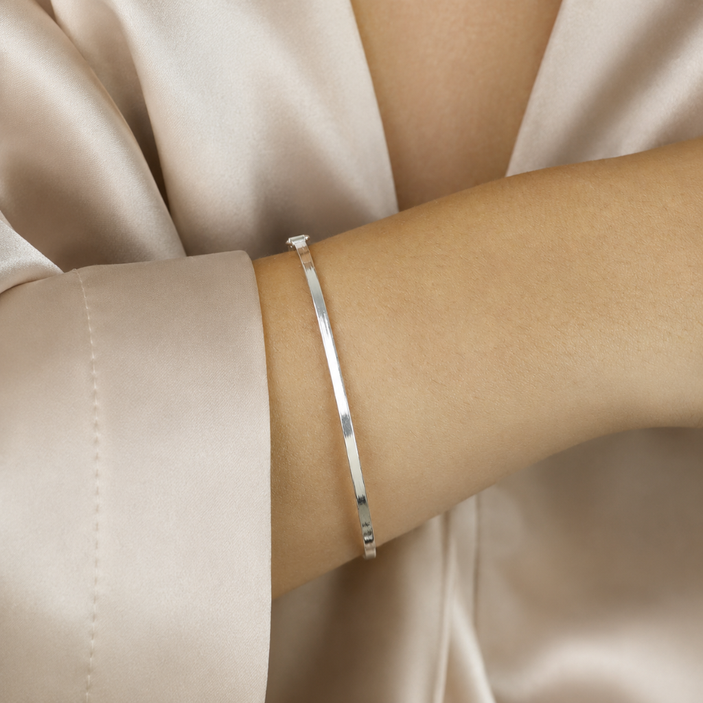 Bracelete Lara Oval em Prata 925