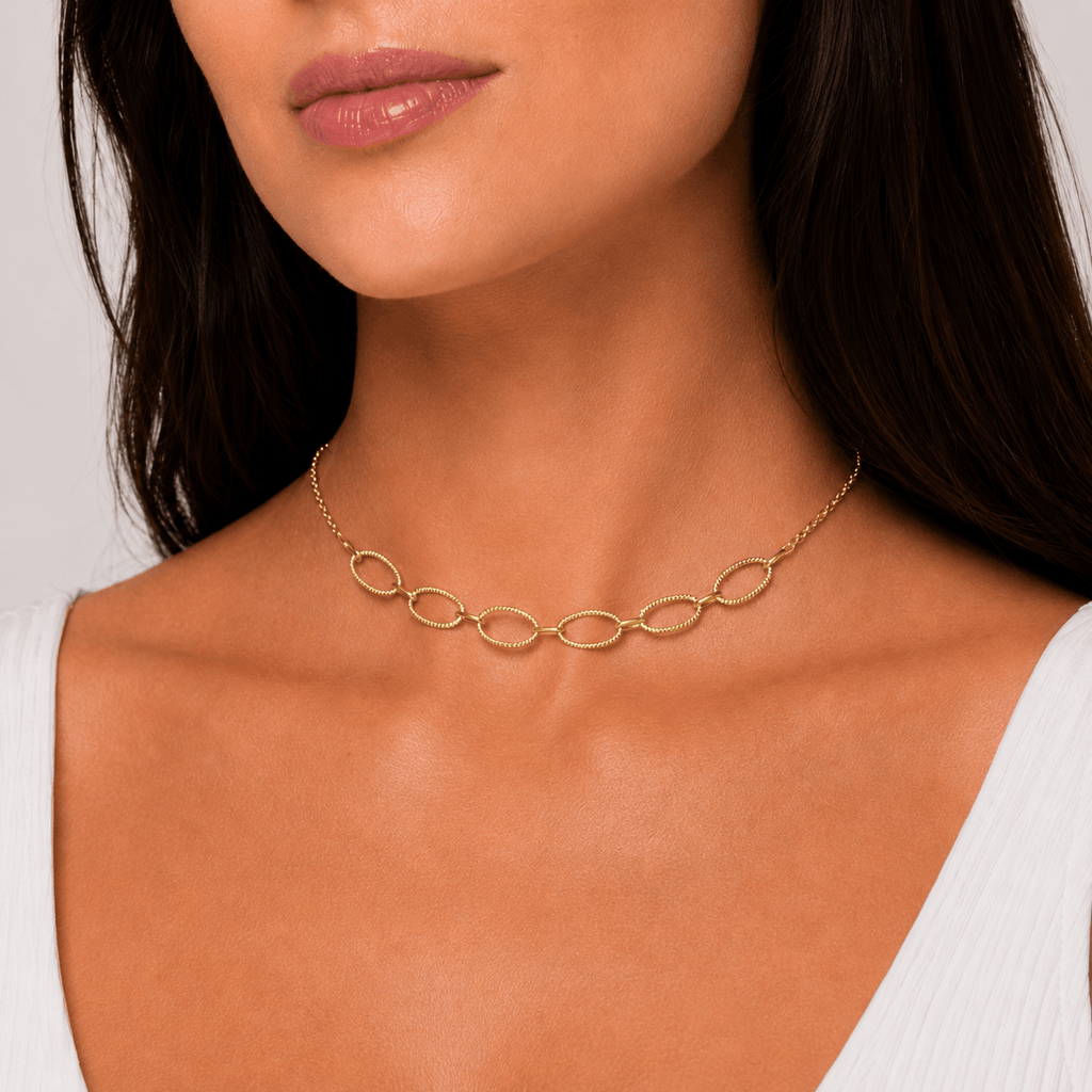 Choker Astrid Elos Dourada