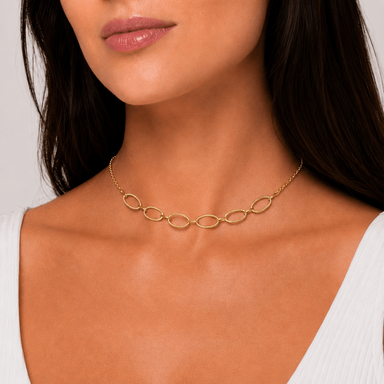 Choker Astrid Elos Dourada