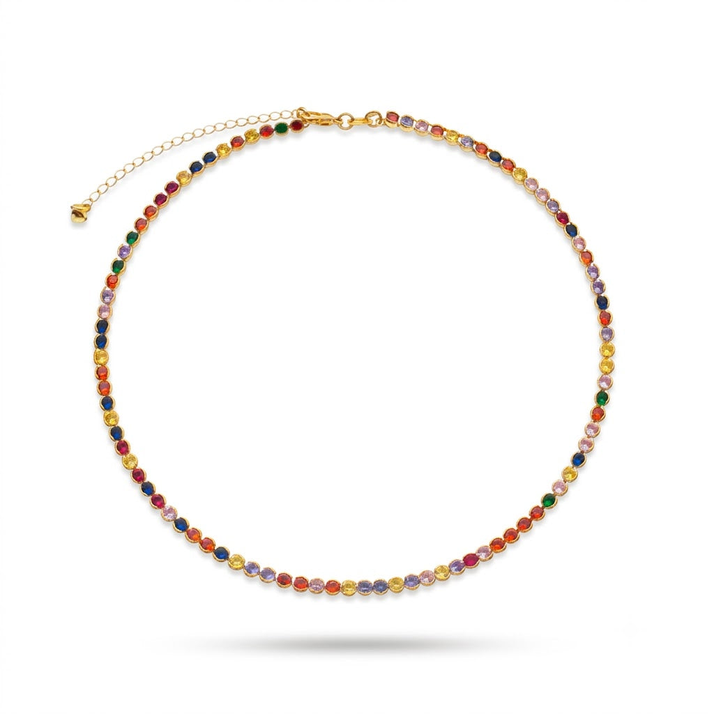 Chocker Zaya Riviera Pedras Coloridas